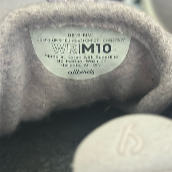 Allbirds Mens Purple Wool Runners Size 10 EUC - Picture 7 of 13